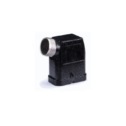 Capot C, Alliage de zinc moulé, acier inoxydable, IP65, Sortie horizontale, M25